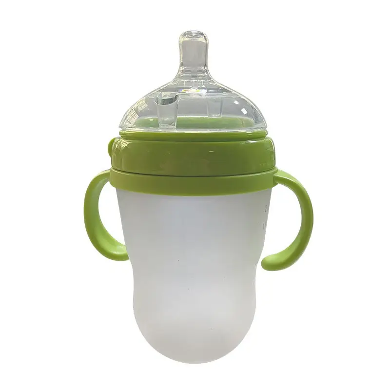 100% food grade safe silicone baby feeding bottles without bpa are customizable