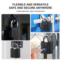 Serrure de porte intelligente à empreinte digitale avec déverrouillage biométrique par application, cadenas intelligent à code OEM pour la maison