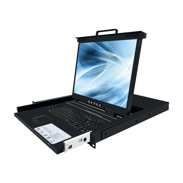 HDM 17.3 18.5 Inch Lcd Screen Kvm Switch Console 4 8 16 Port 4k Kvm Switch 32 Channels