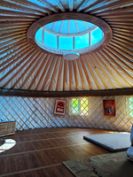 Yourte mongole de haute qualité maison hiver ronde Tenda Yurta Glamping bois nouveau Design moderne luxe mongolie maison