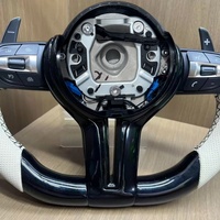 Volant de direction en fibre de carbone entièrement noir pour BMW Série 3 Série 5 pour M3 M4 M5 F30 F10 F15 F36 F20 F22 F25 F31 F32 E70 E90