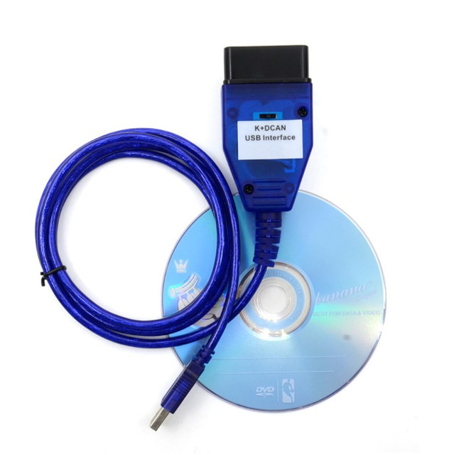 OBD 2 USB Cables for K+DCAN USB Interface Diagnostic Tool for K+CAN FT232RL Chip OBD2 Scanner