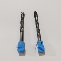 Foret PCD pour aluminium et cuivre, diamanté, 3,18-7,94 mm, sans bavures, pour trous CNC, tailles personnalisées OEM, super dur