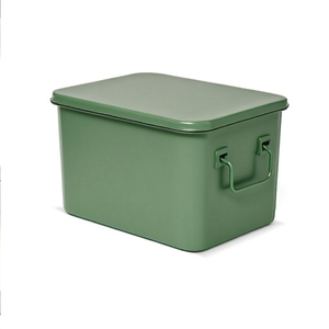 Boîte en métal Fami avec poignées 450x300x300 mm, capacité 40,5 L, vert RAL6011, rangement d'outils - Product Image 3