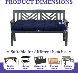 <span class=keywords><strong>Matelas</strong></span> de sol imperméable <span class=keywords><strong>pour</strong></span> extérieur, coussin long <span class=keywords><strong>pour</strong></span> balançoire, siège de patio antidérapant et épais <span class=keywords><strong>pour</strong></span> banc à bascule - Product Image 6