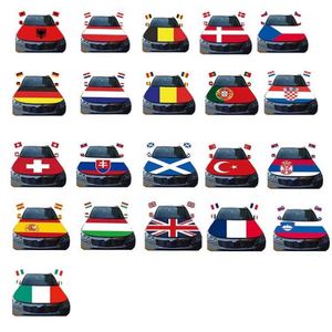 Housse de capot de voiture personnalisée avec drapeaux de pays, logo personnalisé, matériaux ABS et polyester, 80x130cm, taille personnalisée, design portable à suspendre pour le sport - Product Image 6