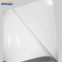 Allsign Rouleaux de vinyle PVC auto-adhésifs et imprimables pour publicité extérieure Autocollant pour voiture Glassy Matt Eco-Solvent Jet d'encre Blanc