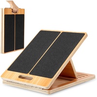 Planche inclinée en bois réglable pour squats, étirements des mollets, Pilates, exercices pour les chevilles et les talons