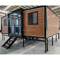 Maison préfabriquée en conteneur extensible de 20 pieds, 30 pieds, 40 pieds, bureau pliable, maison modulaire pliable à vendre