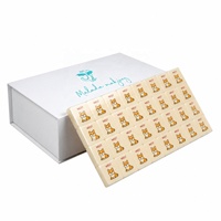 Boîte cadeau de mahjong en papier rigide avec logo imprimé UV personnalisé, emballage en carton de luxe, boîte à couvercle magnétique pour les tuiles de mahjong