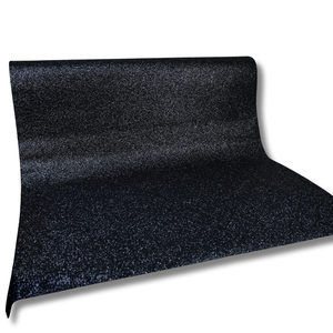 Papier peint texturé non tissé Glittex noir brillant à paillettes pour décoration intérieure de luxe 9,36 m² - Product Image 1