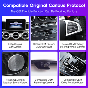 Radio para Auto con Pantalla Táctil Linux Ultrafina de 12.8 Pulgadas, Carplay Inalámbrico, Pantalla Digital para Mercedes C W205 GLC X253 AB CLA <span class=keywords><strong>GLA</strong></span> - Product Image 5