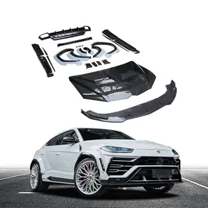 Kit de modelagem de carro estilo 1016 para Lamborghini Urus, kit de bico dianteiro em fibra de carbono, difusor traseiro, saias laterais, kit de carrocerias