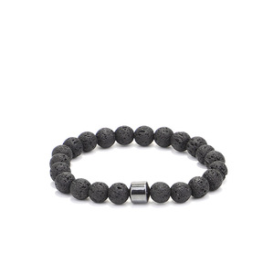 Pulsera Vente Chaude Personnalisé 8mm Cristal Oeil De Tigre Réglable <span class=keywords><strong>Lave</strong></span> Pierre Naturelle Perle Bracelet - Product Image 6