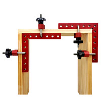 Kit de pinces à angle carré à rainure en T, en métal, couleur rouge, pour menuiserie et bricolage, en gros, grand stock, métrique