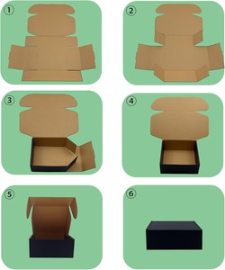 Caja de Empaque Personalizada Negra - Caja de Regalo de Cartón Resistente - Caja de Cartón Ecológica para Envíos con Tamaño y Diseño Personalizados - Product Image 5