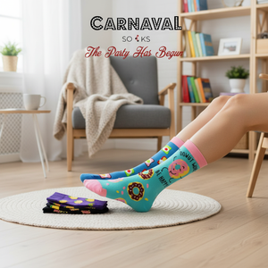 Breathable 5-Piece Food-Themed <b>Sock</b> Set Colorful Boxed Daily Wear - Product Image 3