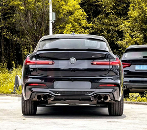 Kit Carrozzeria per <span class=keywords><strong>BMW</strong></span> <span class=keywords><strong>X4</strong></span> G02 Upgrade Black Knight: Labbro Anteriore, Diffusore, Minigonne Laterali, Griglia, Sistema di Scarico, Paraurti - Product Image 5