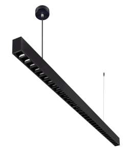 مصباح معلق LED عالي السطوع حديث 80 واط مصباح معلق من الألومنيوم مع شكل طويل لغرفة المعيشة والمكتب والمنزل - Product Image 4