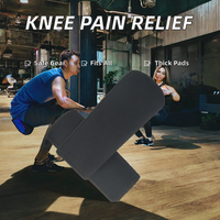 Attelle de soutien du genou FELE en nylon et coton épais avec manchon de compression et sangle rotulienne pour soulager la douleur de l'arthrite