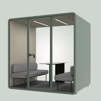 Cabine vocale mobile intimité pour hôtel Pod d'enregistrement vivant Jardin Intérieur Préfabriqué Insonorisé Bureau Travail Réunion Pod