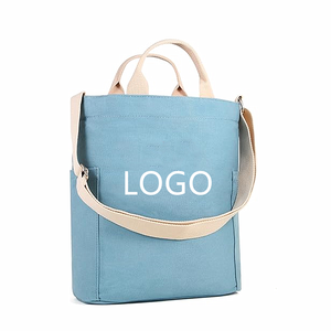 Vente <span class=keywords><strong>en</strong></span> <span class=keywords><strong>gros</strong></span> de tissu de toile de coton biologique portable vierge sac fourre-tout d'épicerie pour femmes avec impression personnalisée - Product Image 4