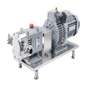 Pompe rotative à lobes miniature sanitaire en acier inoxydable 304/316 de qualité alimentaire, basse pression, pour chocolat, miel, modèle KP - Product Image 4