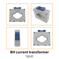 Transformador de Corriente Primario 1500A Secundario 5A 50/60Hz 660V 80I 10/3.75VA Bobinado de Cobre Único Medidor Eléctrico CT Fijación en Barra Colectora
