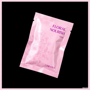 Sachet d'échantillons de shampoing à lotion personnalisée pour soins de la peau sac scellé sur 3 côtés petits mini sacs d'emballage plats en feuille d'aluminium - Product Image 6