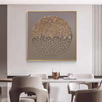 Décoration d'intérieur tendance en gros, design abstrait 3D en pierre moderne, décoration murale de luxe, peinture en porcelaine de cristal haut de gamme