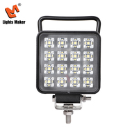 Lámpara de Trabajo LED Cuadrada de 3.5 Pulgadas con Certificación E-MARK, 1350LM, Alta Potencia, Haz de Luz Amplio, Luz Antiniebla para Maquinaria de Construcción LML-0802SBF-16