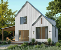 Villa blanche au design moderne, structure en acier mobile, 2 à 3 chambres, maison préfabriquée, projets résidentiels européens, maison modulaire de style scandinave