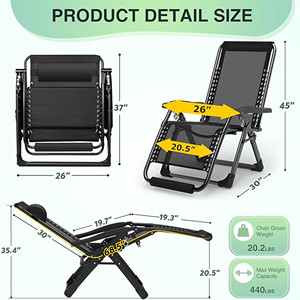 Silla Plegable para Personas Mayores, para <span class=keywords><strong>Playa</strong></span>, <span class=keywords><strong>Camping</strong></span>, Eventos, Jardín, Portátil - Product Image 3