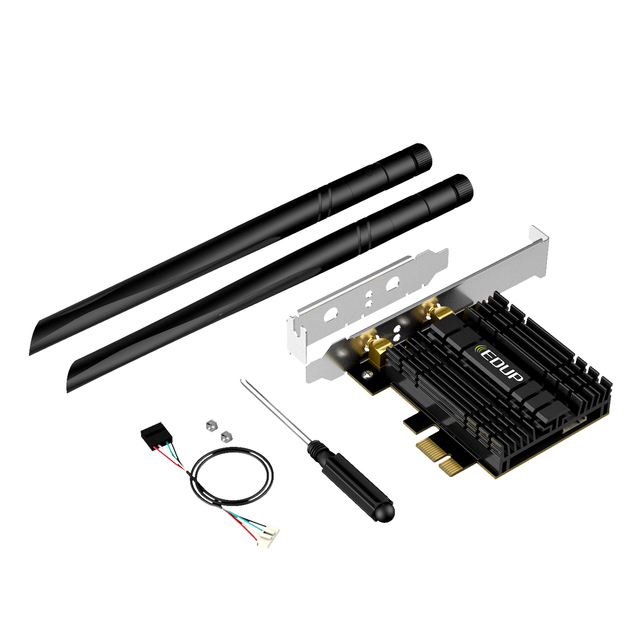 EDUP AX1800 High Speed WiFi 6 WiFi Adapter BT5.2 MT7921 PCI-E Network Interface Card