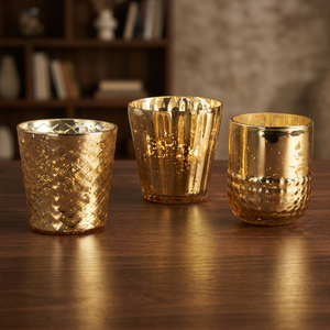 Elegant Multi-Color Glass Votive Tea <b>Light</b> Candle Holders for Home Decoration Chaman India Made in India - Product Image 2