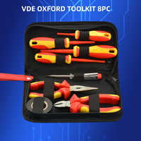 Ensemble d'outils professionnels pour électriciens, isolés VDE, à commande manuelle, OEM, avec mallette rigide, pour la réparation de véhicules à énergie nouvelle