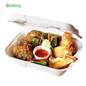 Bioking กล่องใส่อาหารกระดาษสายย่อยสลายได้3ช่อง DP usa/america - Product Image 3