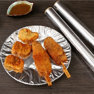 ม้วนกระดาษฟอยล์อลูมิเนียมสำหรับใช้ในครัวเรือน8011พิมพ์ลายนูนเงินอ่อนสำหรับบรรจุอาหารห้องครัว - Product Image 4