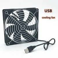 80mm 120mm ventilateur de refroidissement alimenté par USB, faible bruit 5V 8cm/12cm PC ordinateur dissipateur de chaleur pour routeur optique chat set-top box