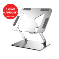 Super Roc support pour ordinateur portable, support en acier métallique pour tablette, support pliable pour ordinateur portable