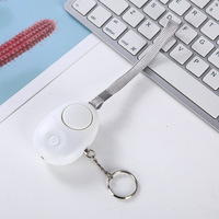Alarm Pribadi Mini LED Ring Isi Ulang Laris Manis, Fitur Fleksibel, Mode Anti-Hilang