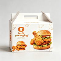 Cajas de Papel para Comida para Llevar, Diseño Personalizado, para Papas Fritas, Alitas de Pollo, Comida Rápida, Pollo Frito