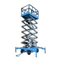 Tragbare 5-10M Mini-Hydraulik-Scherenhebebühne Gebraucht/Neu Elektrischer Bau-Wartungsheber Kleiner Stahl-Hubarbeitsbühne