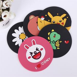 Sous-verres ronds en silicone et caoutchouc PVC souple, personnalisables avec logo, pour boissons, vente en gros à prix abordable - Product Image 4