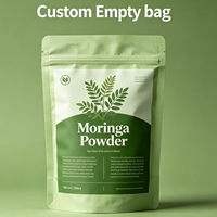Pembuatan Kemasan Makanan Berkualitas Ekspor untuk Bubuk Moringa 100g, Kemasan Kantong 4oz, Kantong Bubuk Moringa