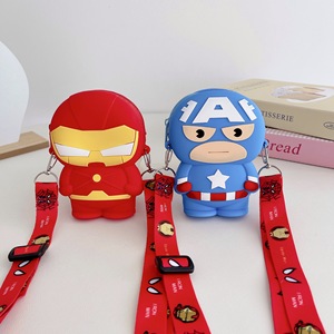 Bolso Infantil de Dibujos Animados Más Vendido, Bolso Bandolera de Spider-Man, Bolso Pequeño de Moda para Niños, Monedero de Silicona para Niños - Product Image 2
