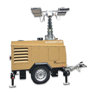 Tour d'éclairage <span class=keywords><strong>hydraulique</strong></span> <span class=keywords><strong>portable</strong></span> GTL POWER à moteur diesel 9m avec 4*500W LED, <span class=keywords><strong>générateur</strong></span> Kubota 4LT2000H9Y LED - Product Image 4