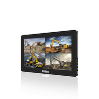 Moniteur LCD DVR AHD HD 4 canaux tactile filaire 10,1 pouces pour camion et véhicule
