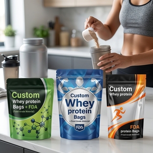 Bolsa de Polvo para Desarrollo Muscular con Impresión OEM, Cierre Hermético, Metalizada en Aluminio, para Fitness y Resistencia, Bajo MOQ, Directo de Fábrica para EE. UU. - Product Image 2