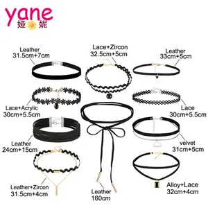 Popular Young Girls Lace Choker Korean Style Decoration Choker Necklace